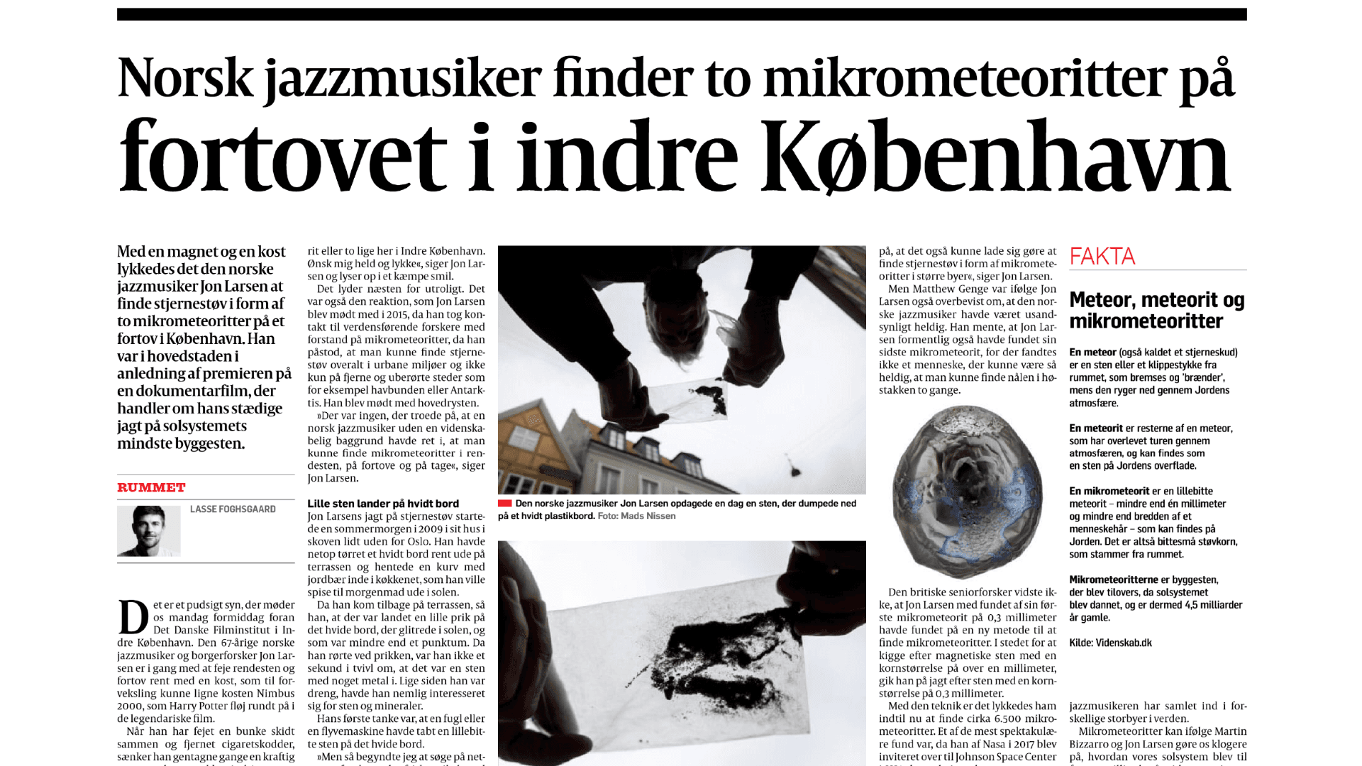 Politiken — We Are Stardust